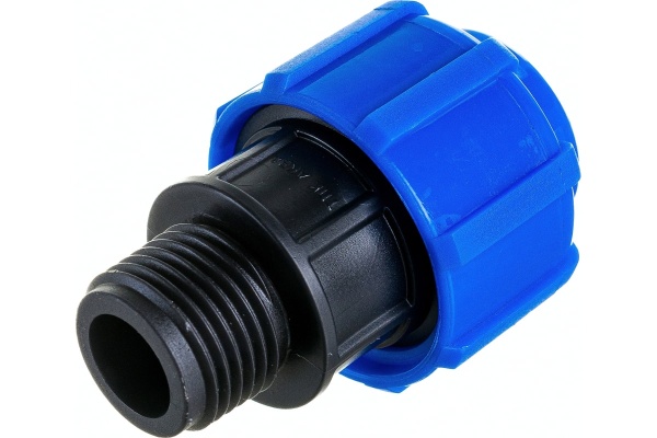 Муфта обжимная с наружной резьбой ПНД 75х2" мм ТПК-АКВА