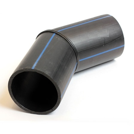 Отвод сегментный ПНД SDR17 d75 50-90гр сварной