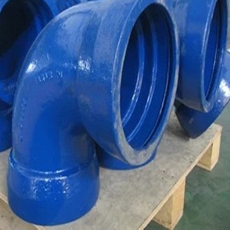 Отвод литой ПНД 200 мм раструбный ВЧШГ ОР 30 град.