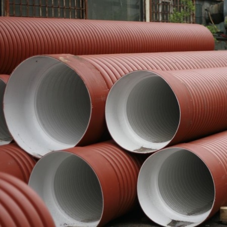 Труба OD 315 мм гофрированная канализационная SN28 ПП Polycorr