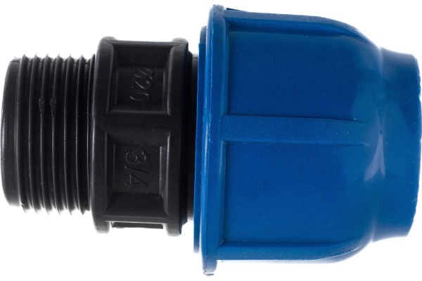 Муфта компрессионная с наружной резьбой ПЭ 50 х 1 1/4" мм Ру16 Ростурпласт