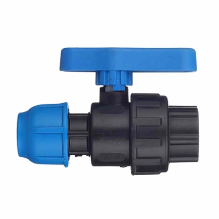 Кран шаровый ПНД 32 мм компрессионный с внутренней резьбой 1