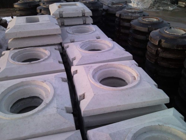 Плита опорная колодца разгрузочная УОП-6