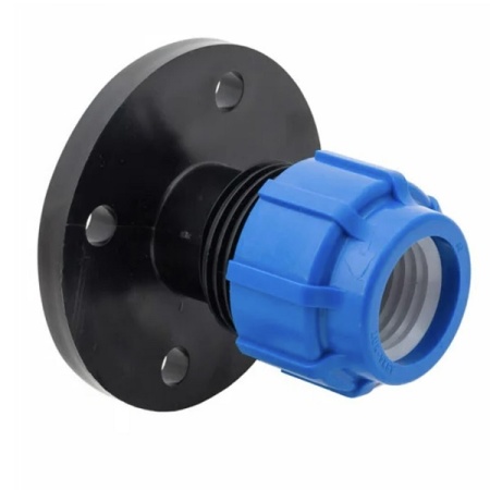 Фланцевое соединение ПНД труб 50 мм х 1 1/2" ТПК-АКВА